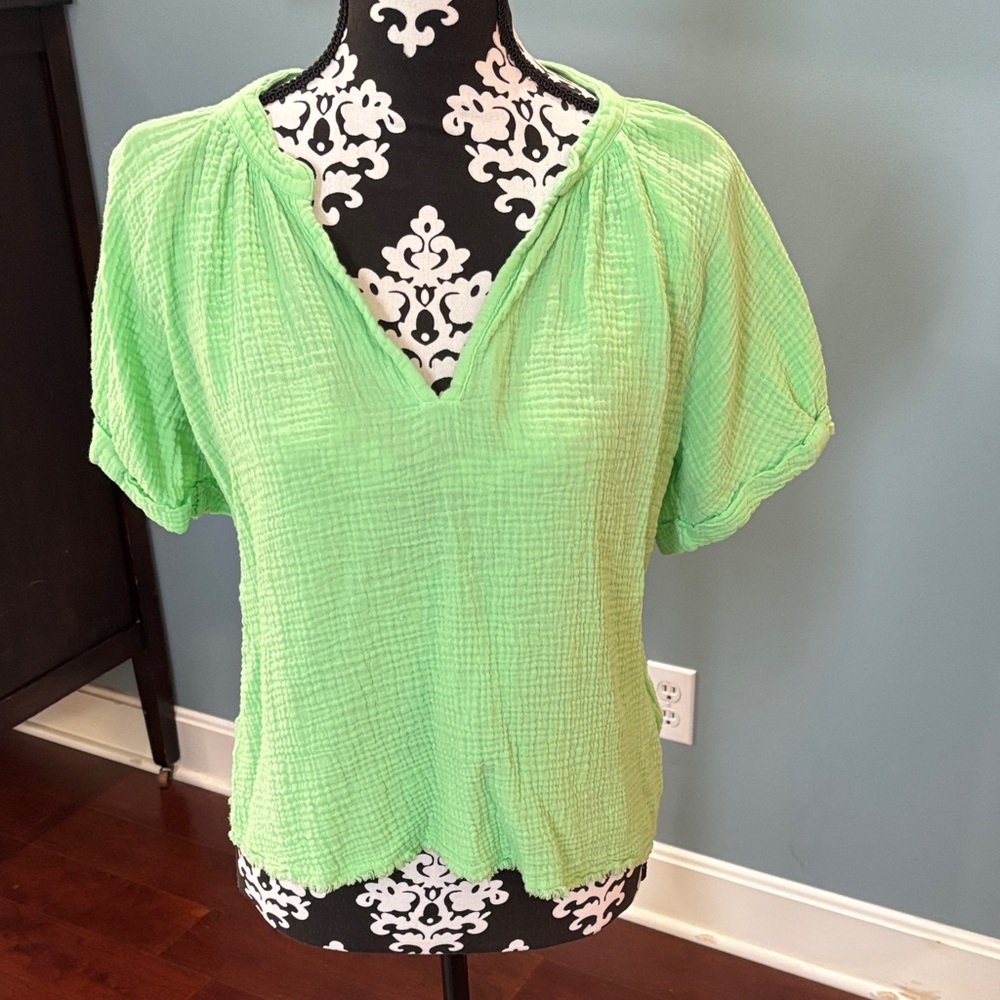 Nation LTD Vibrant Green Blouse